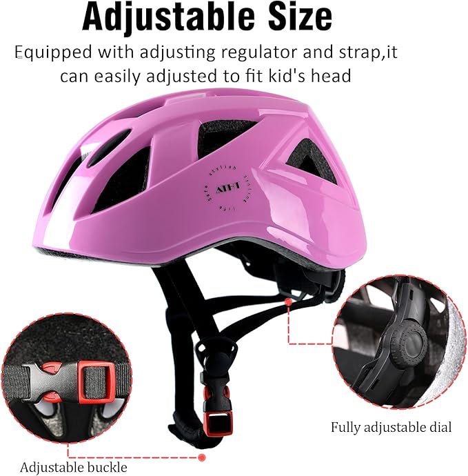 Kids Bike Helmet,2 Sizes Adjustable for Youth Child Boys & Girls Ages 3-5-8-14,Ventilation and Multi-Sport for Bicycle Scooter Skate