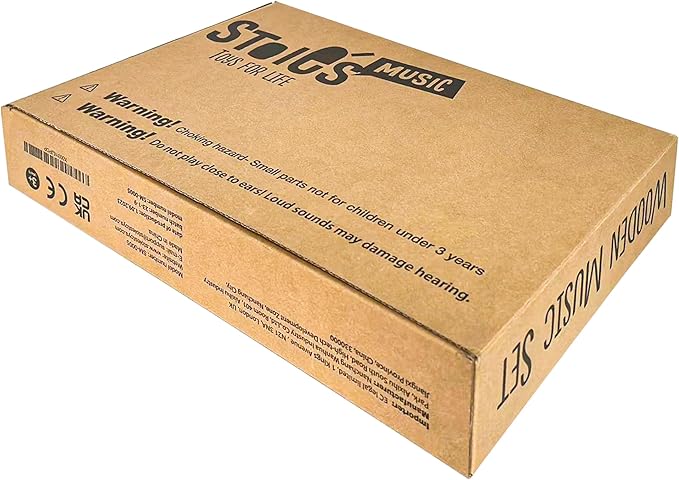 Stoie's Owl Drum Set for Babies and Toddlers, Wooden Percussion Musical Instruments for Kids, Eco Friendly, Montessori Educational Toy for Girls and Boys