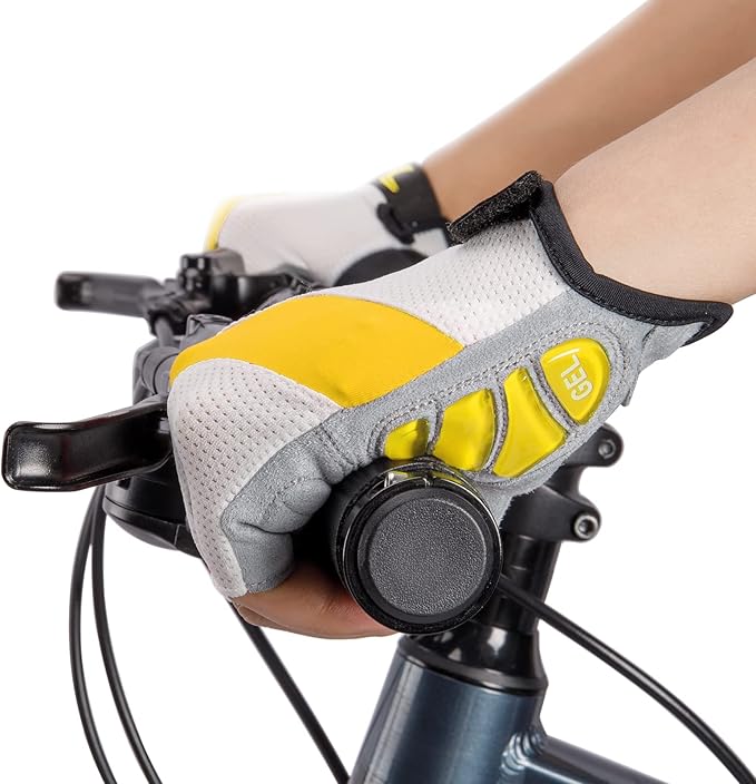 Cycling Gloves for Men Women - Road/Mountain Bike Gloves Anti Slip Shock Absorbing Padded -Bicycle Biking Gloves for Fitness Cycling Training Outdoor Sports