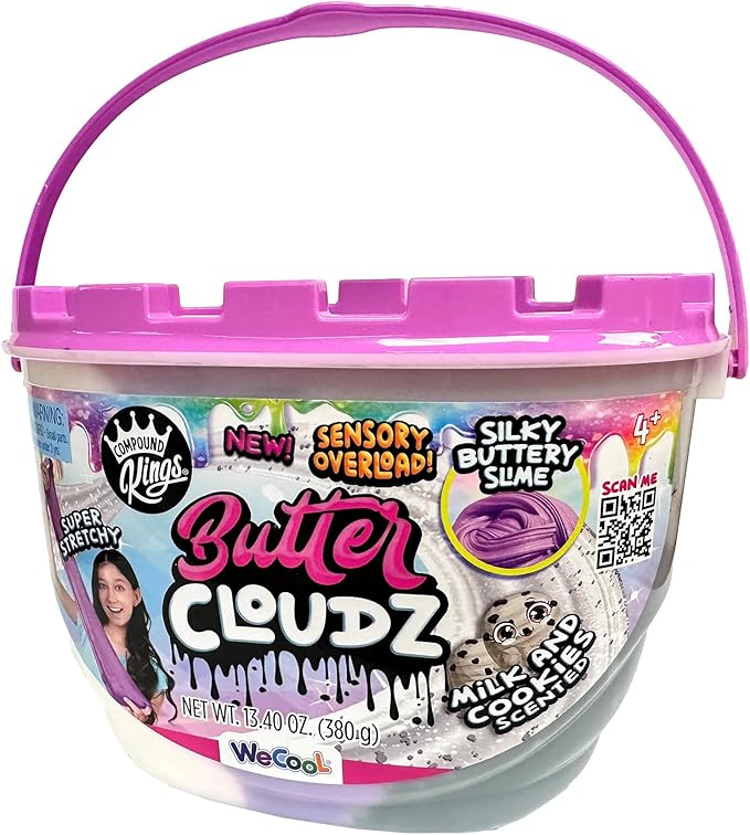 COMPOUND KINGS - Fluffy Cloudz Slime Jar (Purple Cookie Dough)