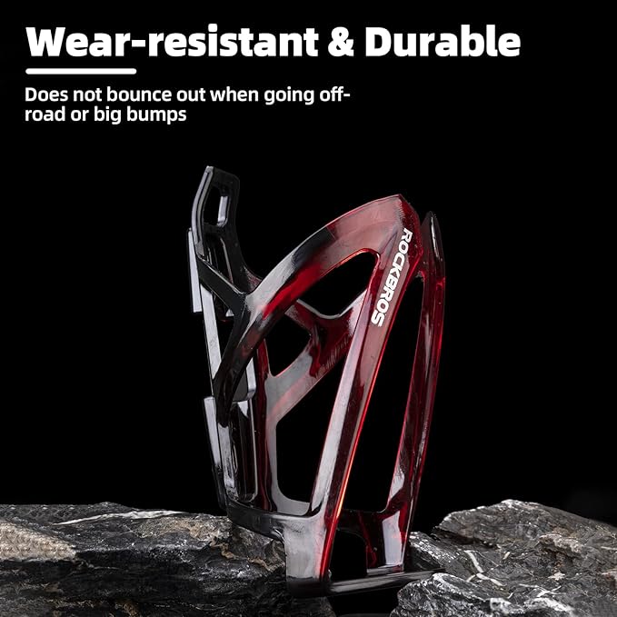 ROCKBROS Bike Water Bottle Holder Ultra-Light Bicycle Bottle Cages with Screws Tool, Universal Bike Cup Holder for Road MTB Mountain Bikes Cycling Accessories（2 Pack）