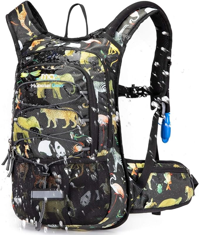 15L Insulated Hydration Backpack Pack with 2L Water Bladder Lightweight Hiking Backpack Bag for Women Men Daypack for Hiking Running Festival Camping Biking