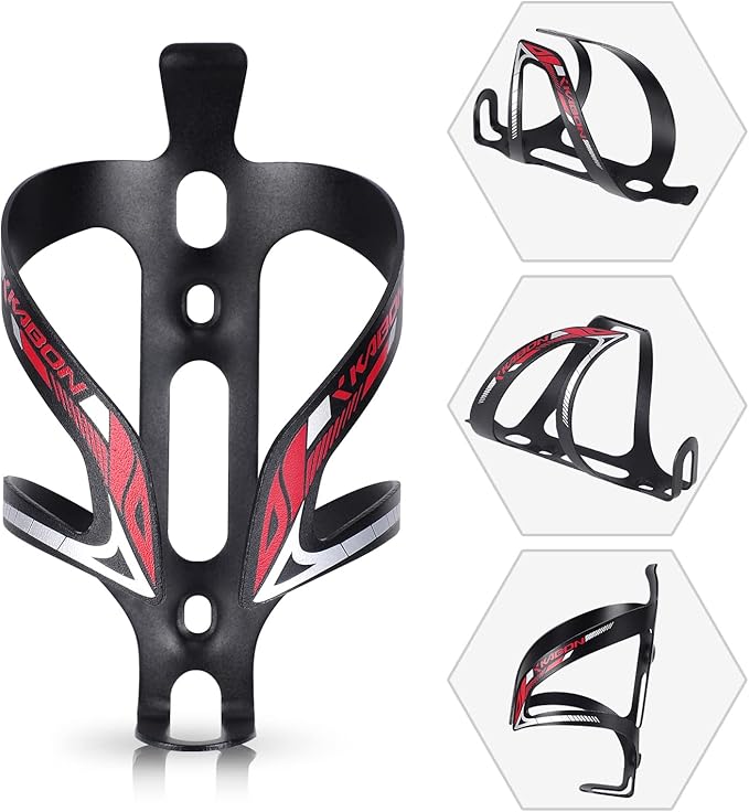 KABON Bike Water Bottle Holder, Lightweight Bicycle Alloy Aluminum Side Load Water Bottle Cage Brackets for Road Mountain Bike