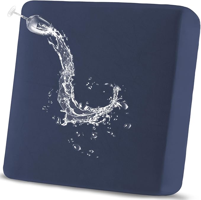 100% Waterproof Couch Cushion Covers Chair Seat Cover, Stretch Sofa Cushion Covers for Sectional Sofa, Reversible Furniture Protector Covers for Pets, Washable (Chair Cushion, Navy)