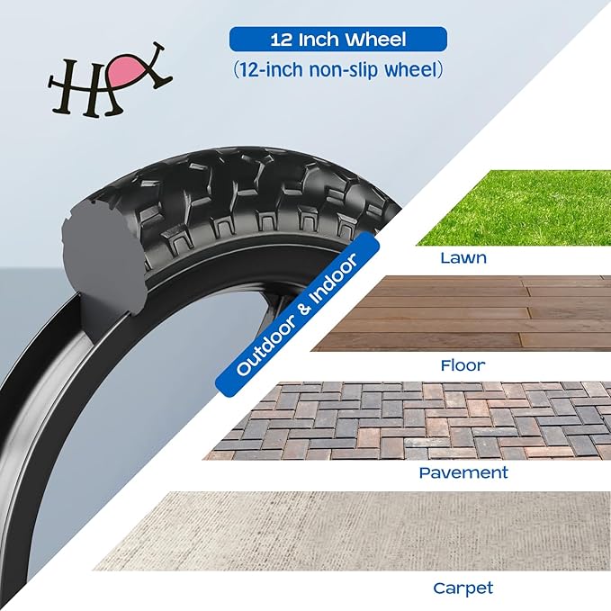 Toddler Balance Bike 12” No Pedal Training Bicycle for Kids 24 Months to 5 Years Tool-Free Adjustments Seat and Handlebar Best Gift for 2 3 4 5 Boys Girls