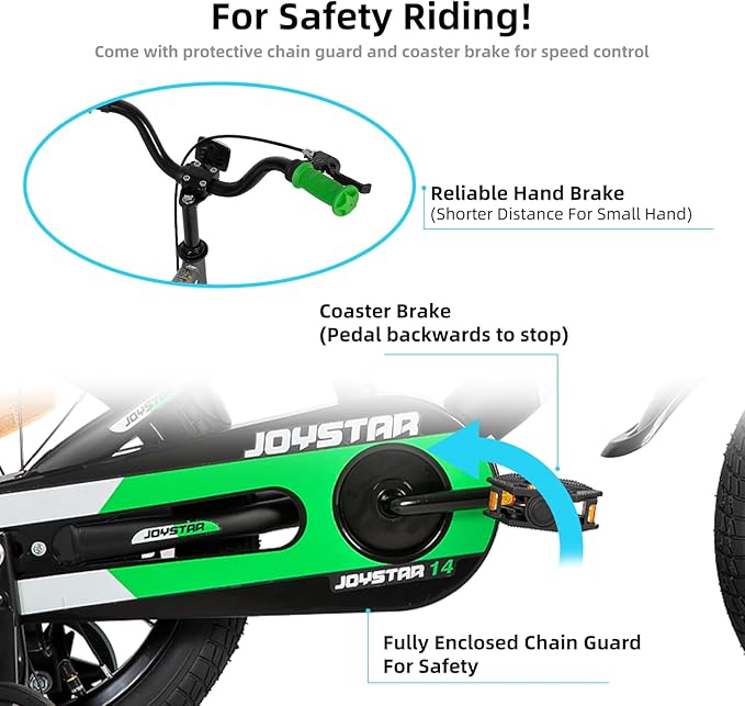 JOYSTAR New Berry Kids Bike for Boys and Girls Ages 3-12 Years Old, 12 14 16 Inch Kids Bicycles with Training Wheels, 20 Inch Bike with Kickstand, Multiple Colors