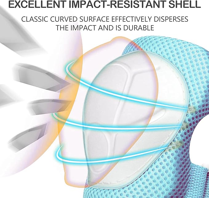 Kids Bike Helmet Set, CPSC Certified with Knee Pads Elbow Pads Wrist Guards,Adjustable Helmet for Ages 3-5-8-15 Toddler Kids&Youth,Bicycle Skateboarding…