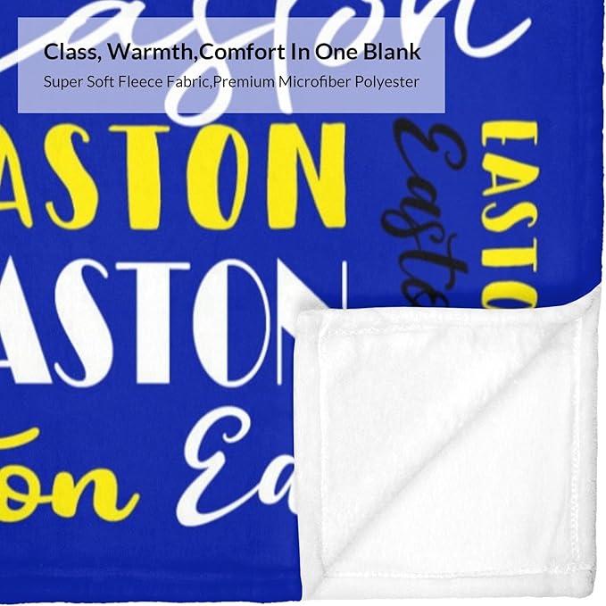 Name Blanket Personalized Blanket for Adult Kids Flannel Customize Throw Blanket Custom (Color 21, 30 x 40 Inches)