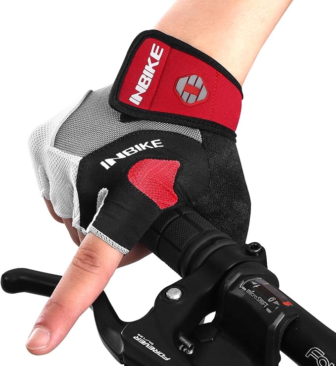 INBIKE 5mm Padded Half Finger Bike Bicycle Cycling Gloves
