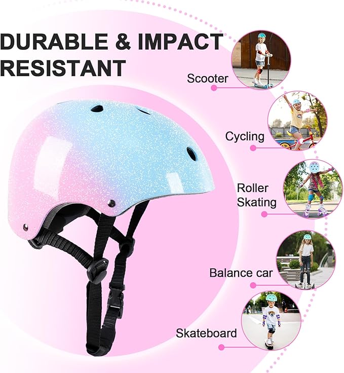 Kids Bike Helmet for 3-5-8-14 Years Kids Girls Boys Youth Bicycle Helmet for Scooter Balance Bike Roller Skating Skateboard Helmet