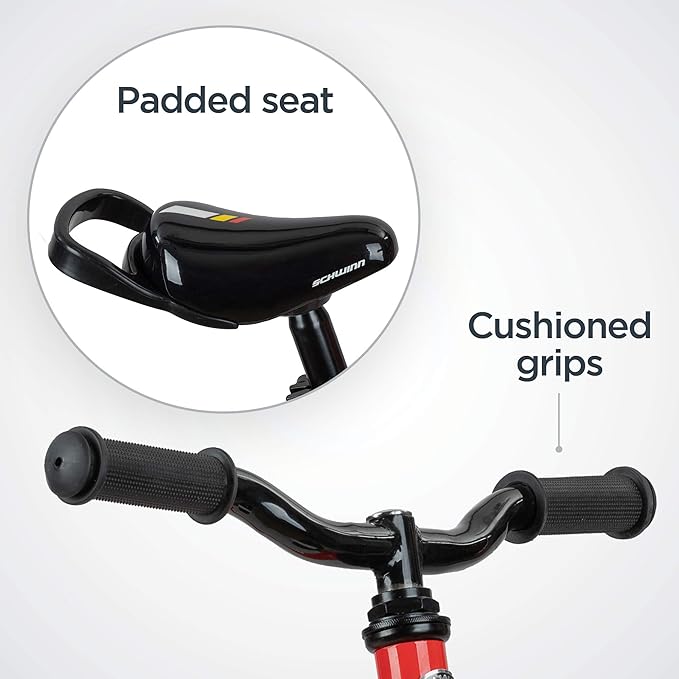 Schwinn Elm and Koen Bike or Balance Bike, 12-20 Inch Bike for Kids Ages 2-13, Black, Blue, Red, Teal, Pink or Purple, SmartStart Ergonomic Design, Adjustable Seat Grows with Child, Training Bicycle