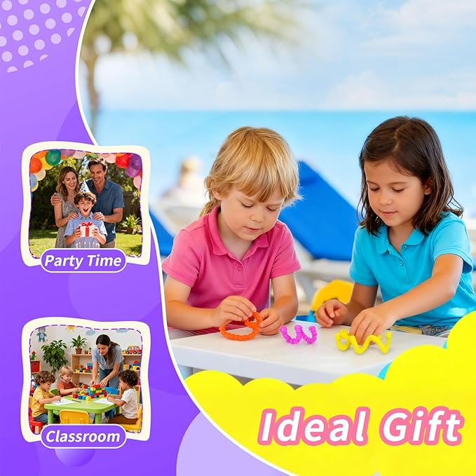 Sensory Fidget Toys for Kids with Autism & ADHD - Teacher Must Have for Classroom Calm Down Corner, Road Trip Essentials, Christmas & Birthday Stocking Stuffers Gifts for Boys & Girls.