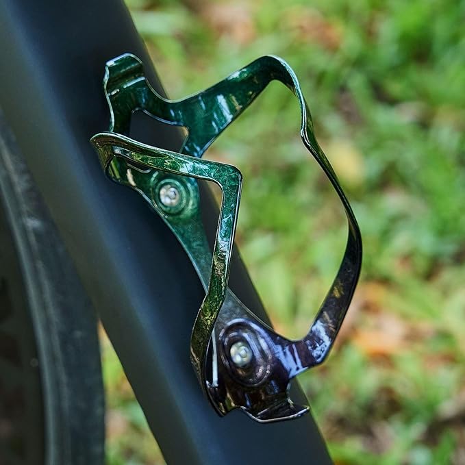 Bike Water Bottle Holder Bicycle Cage for Mountain Road MTB Gravel Adult Bikes Cycling Universal Carrier Rack 2 Pack Aluminum Alloy Ultralight Kettle Drink Accessories Green