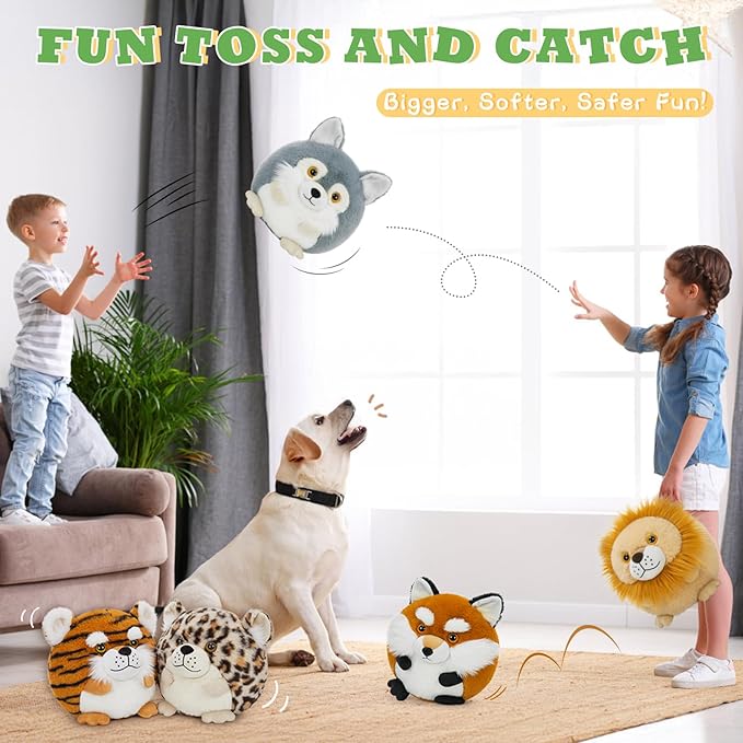 MaoGoLan 3 Pack Large Stuffed Animal Plush Pillows Leopard Cheetah Tiger Lion Toy in Bulk, Safari Decorations Gifts for Girls Women Kids Adults Christmas Valentine's Day Birthday