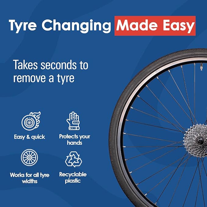 | The Next Gen Tire Lever | Bike Tire Levers | Tyre Tool for Bicycles | for All Tire Widths Including Mountain, Road & Gravel Bikes