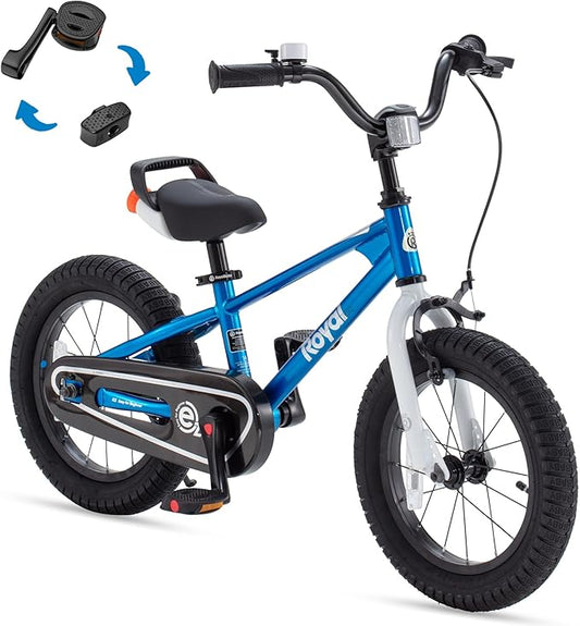RoyalBaby Kids Bike EZ Freestyle Training Free Balance to Pedal Easy Learning Bicycle, 12-18 Inch for Toddlers to Big Kids