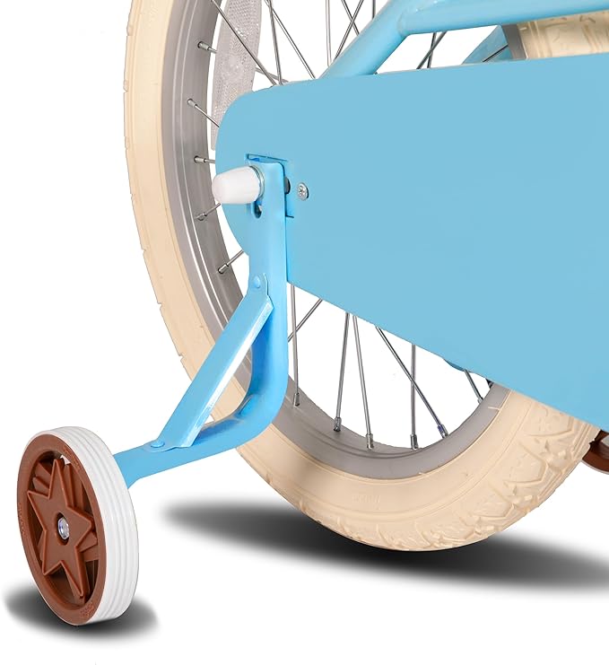 JOYSTAR Girls Bike for 2-12 Years Old Toddlers and Kids, 12" 14" 16" 18“ Retro Style Kids Bike with Training Wheels, 20 Inch Children Bicycle with Kickstand