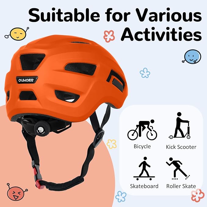 Toddler/Kids Bike Helmet, Adjustable and Multi-Sport, from Infant to Schoolchild, 2 Sizes