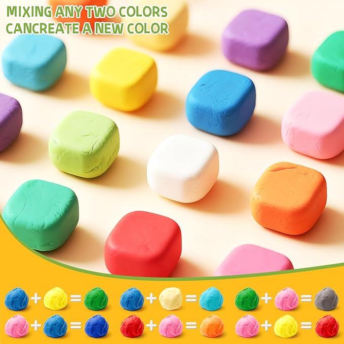 50PCS Play Clay Set Blooming Flower Garden Toy Playset for Kids 3-5, DIY Nature Kits, Pretend Kitchen Toys Accessories with Cart, Toy Dishes, Gifts for Girls Boys Toddlers Ages 3 4 5 6 7 8 9