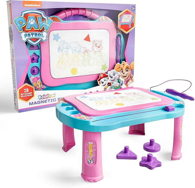 Lollipop Paw Patrol Magnetic Drawing Board - Limitless Creativity with Easy Erasing - Mess-Free Fun, Smart Storage, and Kid-Friendly Design for Creative Adventures - Pink Color