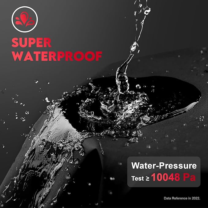 Bike Cover for 2 Bikes - Outdoor Bike Covers for Stationary 2 Bikes Heavy Duty & Waterproof, 600D Bicycle Covers for 2 eBike, Mountain Bike, Road Bike, Hybrid Bike, Beach Cruiser Bike Storage