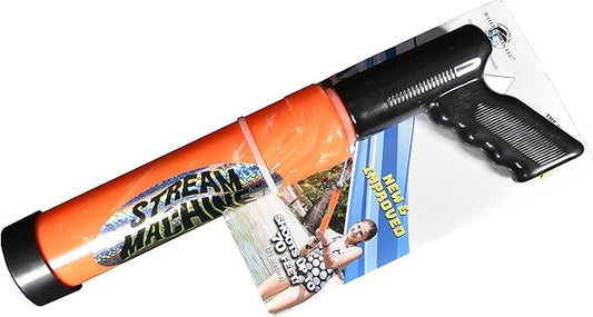 Stream Machine Water Gun Launcher - Single Barrel Water Blaster - Squirt Gun for Outdoor Games - Swimming Pool Toys (Colors Vary)