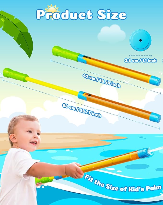Water Gun Squirt Toys for Kids Adults- 4 Pack Water Blaster 40ft Squirt Gun for Age 3-4-5-8-12 Girls Boys, Fun Water Squirter Toy for Swimming Pool Beach Summer Outside Party Yards Games - Upgrade