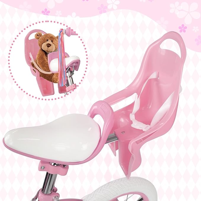 XJD Girls Bike for Toddlers and Kids Ages 2-12 Years Old,12 14 16 Inch Kids Bike with Training Wheels & Basket