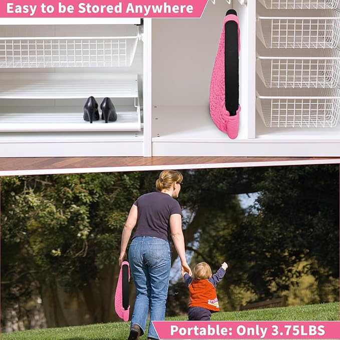 Hi-Na Kids Tree Swing Seat for Kids Rope Swing Seat, Indoor Swing for Kids Outdoor, Backyard Swing Tree Swing Seat Door Swing (Pink)