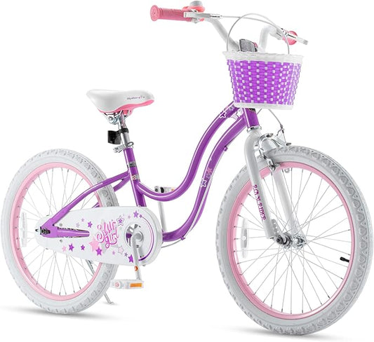 RoyalBaby Girls Bike Classic & EZ Kids Bike, Balance and Pedal Bicycle, 12 14 16 18 20 Inch Toddlers to Big Kids 3-10 Years