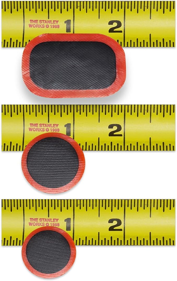 16-PC Inner Tube Patch Bicycle Repair Kit. Also for Inflatable Dinghies, ATVs, BMX and Motorcycles.