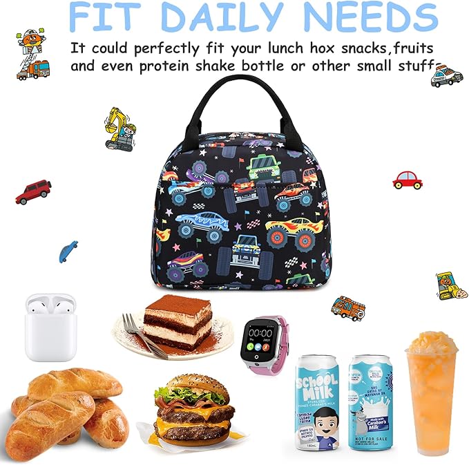 CAMTOP Lunch Box Kids Insulated Lunch Bag Large Reusable Leakproof Cooler Lunch Bags for Boys Girls School Travel Picnic