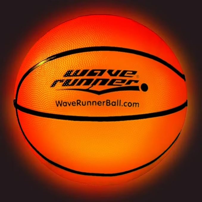 Light Up Basketball - Glow In The Dark Basketball - Teen Boys Gift Ideas For Boys 8-15+ Year Old - Led Basketball Accessories | Cool Outdoor Toys Ages 8 9 10 11 12 13 14 15 - Sports Stuff For Kids