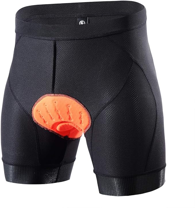 Souke Sports Men's Cycling Underwear Shorts 4D Padded Bike Bicycle MTB Liner Shorts with Anti-Slip Leg Grips