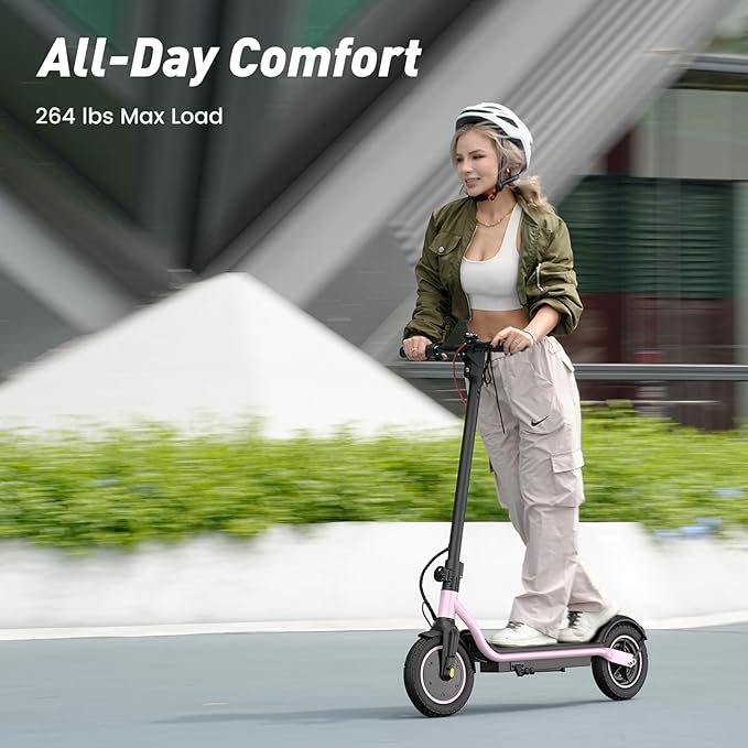 Electric Scooter, 650W/500W/350W Powerful Motor, 22/18 MPH Top Speed, 23/21 Miles Long Range, 10"/8.5" Pneumatic Tires, Smart App, UL Certified Foldable Commuting Electric Scooter for Adults and Teens