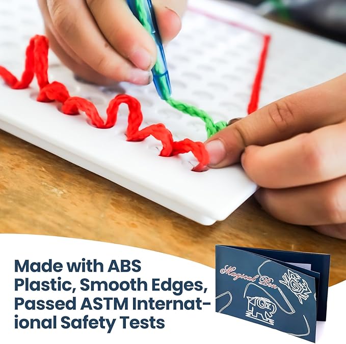 SENSORY4U Threading Sensory Activity Board – 3-Pack Fidget Toys for Kids and Toddlers – Fine Motor Skill Montessori Toy – Travel-Friendly Creative Play for Preschool Boys and Girls