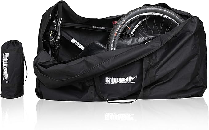 HUNTVP Bike Travel Bag Bicycle Transport Carrying Case with a Carry Bag for 26-29inch Folding Bike Foldaway Bicycle