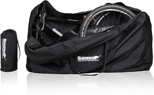 HUNTVP Bike Travel Bag Bicycle Transport Carrying Case with a Carry Bag for 26-29inch Folding Bike Foldaway Bicycle