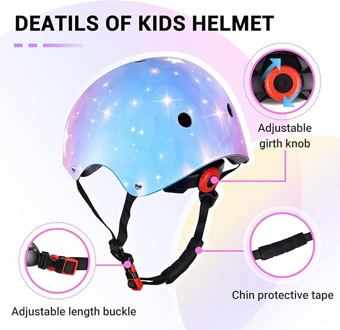 Kids Bike Helmet for 2-3-5-8-14 Ages Girls,Boys,Toddler,Kids and Youth, Ventilation and Impact Resistance Toddler Bike Helmet for Multi-Sport Bicycle Scooter Inline Roller Skate and Skateboarding