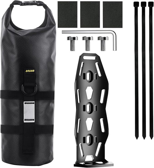 WEEROCK 5L Bike Bag Bicycle Front Fork Bag 1 Pack Waterproof Bicycle Pannier Bike Frame Bag for Road Bike, E-Scooter, Travel Bikes