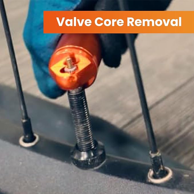 Granite Suture Aero Tire Plug Kit with Integrated CO2 Inflator, Tubeless Tire Repair Kit with 2 Size Plugs, CO2 Tire Inflator Works with Presta Valve