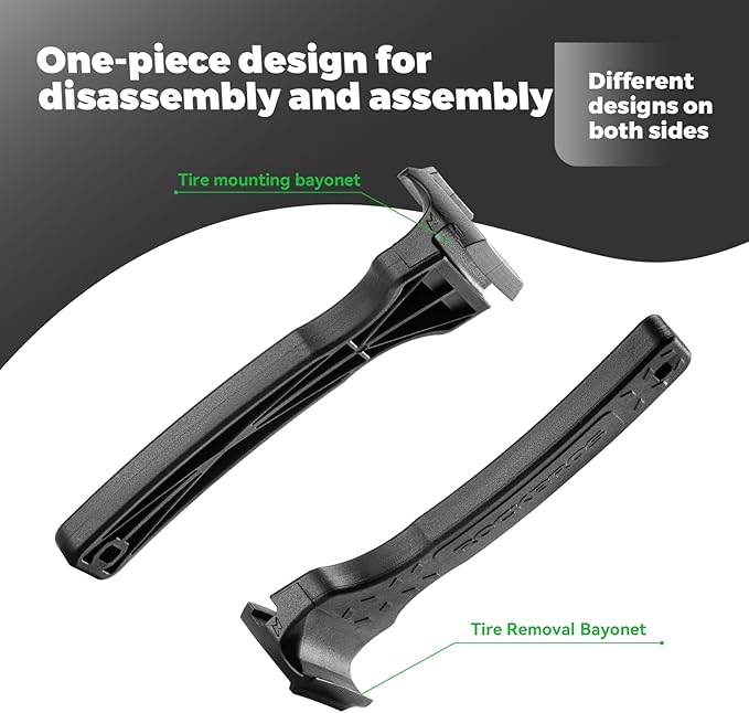 ROCKBROS Bike Tire Lever Tire Removal Tool Quick and Easy Tire Removal and Installation for Road or Mountain Bike Tires,Pack of 1,Black