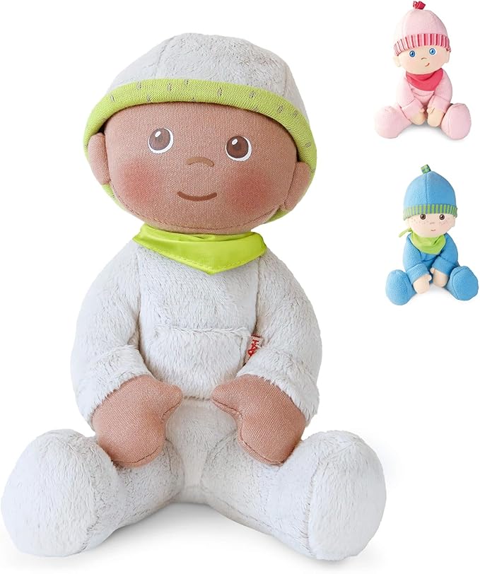 HABA Snug Up Ollie Doll: My First Baby Doll & Soft Plush Toy for Toddlers 1-3, Gender Neutral New Baby Gift