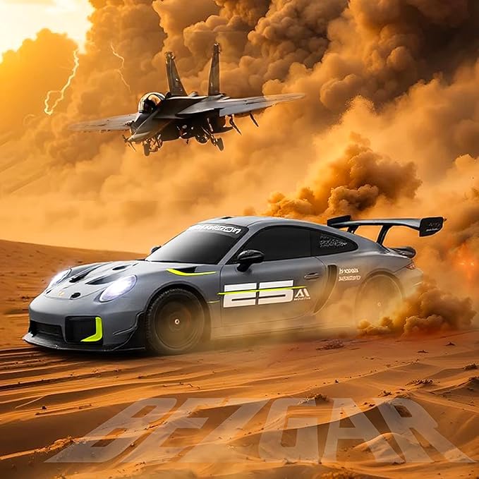 BEZGAR Porsche Remote Control Car - Officially Licensed Porsche 911 GT2 RS Toy Car 1:24 Porsche RC Car Model Vehicle Gift for Boys,Girls,Teens and Adults