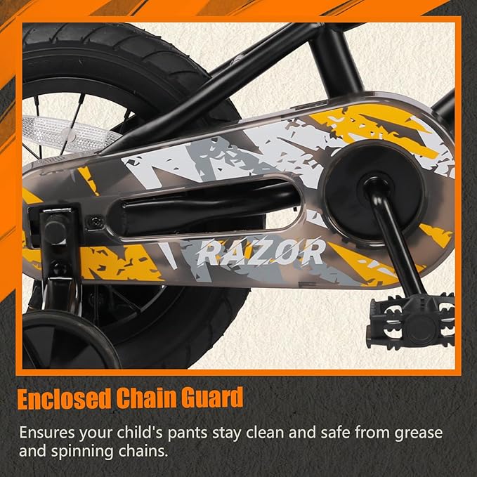 Glerc Kids Bike for Ages 1-8 Years Old, 12-16 Inch BMX Style Kids Bicycle with Training Wheels, Boys Bike for Children and Toddler, Multiple Colors