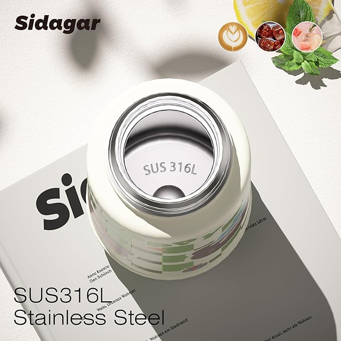 20 oz Cute Tumbler witn Lid and Straw, Insulated Stainless Steel Kids Water Bottle with Strap, Travel Leak Proof Coffee Cup, Bear