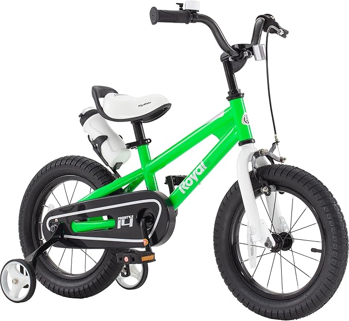 RoyalBaby Kids Bike Freestyle Classic & EZ Balance Pedal Switchable Bicycle, 12 14 16 18 Inch, 3-10 Years Toddler to Big Kids