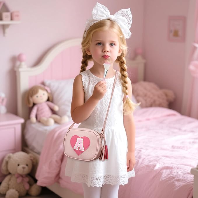 CBEE Kids Pretend Makeup Kit for Girls Non Toxic Make Up Toys Toddler Purse Personalized Gifts for 3 4 5 6 7 8 Year Old Girls (A)