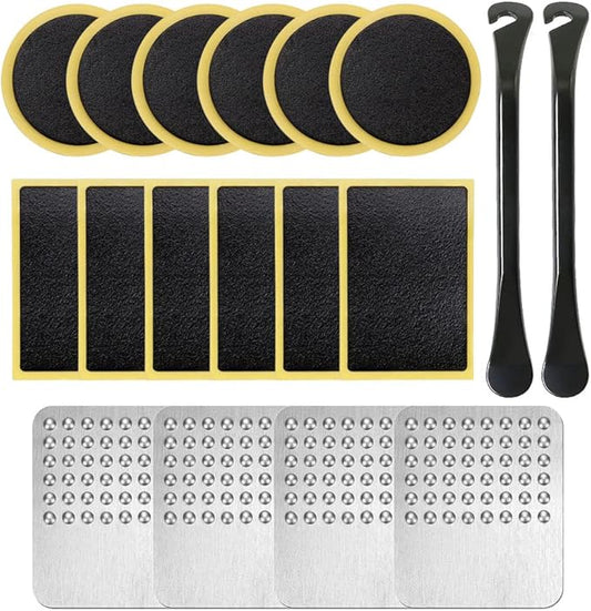 18Pcs Bicycle Tire Patches Puncture Repair Kit