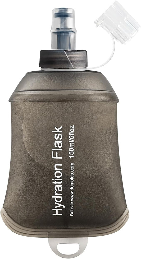 150ml Soft Flask Soft Water Bottle for Running, Hiking, Travelling, Cycling and Climbing - Gray